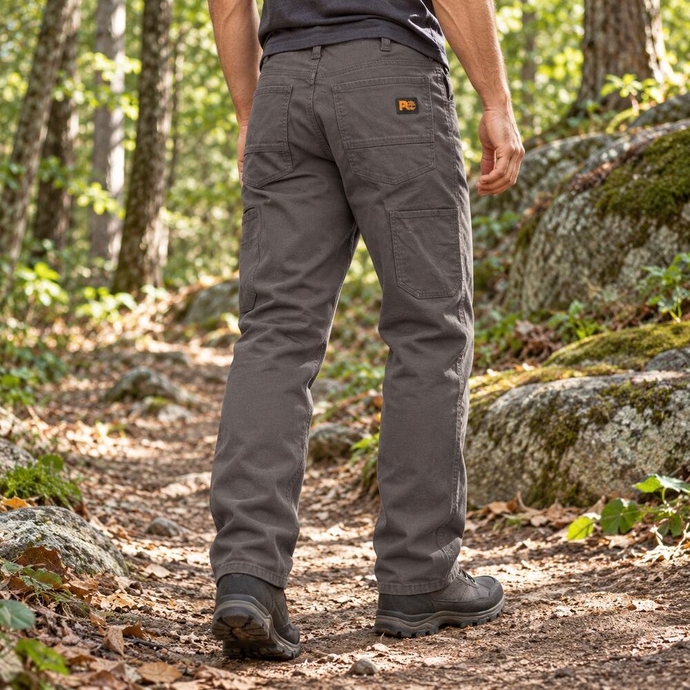 Timberland Pro Gridflex Canvas Work Mens Pants 38x32 Gray Cargo Utility Gorpc